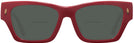 Rectangle,Cat Eye Tory Red W/ Solid Dark Green Tory Burch 7169U Bifocal Reading Sunglasses View #2