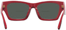 Rectangle,Cat Eye Tory Red W/ Solid Dark Green Tory Burch 7169U Bifocal Reading Sunglasses View #4