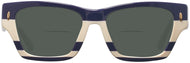 Navy Ivory Vintage Stripes W/ Solid Navy #2
