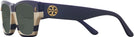 Rectangle,Cat Eye Navy Ivory Vintage Stripes W/ Solid Navy Tory Burch 7169U Bifocal Reading Sunglasses View #3