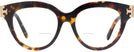 Round Brown Tortoise Tory Burch 7209U Bifocal View #2