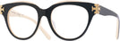 Round Black/ivory Tory Burch 7209U Single Vision Full Frame View #1
