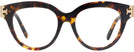Round Brown Tortoise Tory Burch 7209U Progressive No-Lines View #2