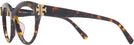 Round Brown Tortoise Tory Burch 7209U Single Vision Full Frame View #3