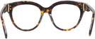 Round Brown Tortoise Tory Burch 7209U Single Vision Full Frame View #4