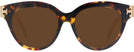 Round Brown Tortoise Tory Burch 7209U Progressive Reading Sunglasses View #2