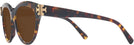 Round Brown Tortoise Tory Burch 7209U Progressive Reading Sunglasses View #3