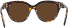Round Brown Tortoise Tory Burch 7209U Progressive Reading Sunglasses View #4