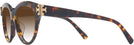 Round Brown Tortoise Tory Burch 7209U w/ Gradient Bifocal Reading Sunglasses View #3