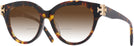 Round Brown Tortoise Tory Burch 7209U w/ Gradient Bifocal Reading Sunglasses View #1