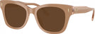 Square Crystal Tan Tory Burch 7225U Progressive Reading Sunglasses View #1