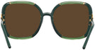 Oversized Transparent Olive/olive Tory Burch 9071U Progressive Reading Sunglasses View #4