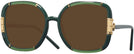 Oversized Transparent Olive/olive Tory Burch 9071U Progressive Reading Sunglasses View #1