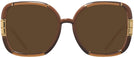 Oversized Transparent Camel/camel Tory Burch 9071U Progressive Reading Sunglasses View #2