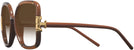 Oversized Transparent Camel/camel Tory Burch 9071U w/ Gradient Bifocal Reading Sunglasses View #3