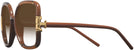 Oversized Transparent Camel/camel Tory Burch 9071U w/ Gradient Progressive Reading Sunglasses View #3