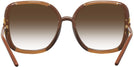 Oversized Transparent Camel/camel Tory Burch 9071U w/ Gradient Progressive Reading Sunglasses View #4