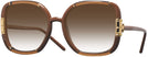 Oversized Transparent Camel/camel Tory Burch 9071U w/ Gradient Progressive Reading Sunglasses View #1