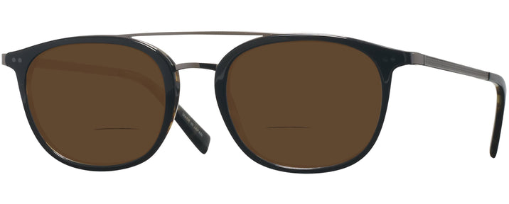 Round,Aviator Black/tortoise Varvatos 378 Bifocal Reading Sunglasses View #1