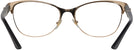 Cat Eye Black/pale Gold Versace 1233Q Computer Style Progressive View #4