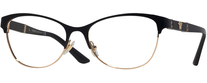 Cat Eye Black/pale Gold Versace 1233Q Computer Style Progressive View #1
