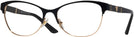Cat Eye Black/pale Gold Versace 1233Q Computer Style Progressive View #1