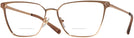 Square Rose Gold Versace 1275 Bifocal View #1