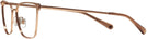 Square Rose Gold Versace 1275 Computer Style Progressive View #3