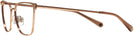 Square Rose Gold Versace 1275 Progressive No-Lines View #3