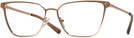 Square Rose Gold Versace 1275 Computer Style Progressive View #1