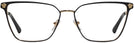 Square Matte Black/gold Versace 1275 Computer Style Progressive View #2