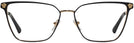 Square Matte Black/gold Versace 1275 Progressive No-Lines View #2