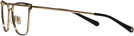 Square Matte Black/gold Versace 1275 Progressive No-Lines View #3