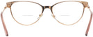 Cat Eye Rose Gold Versace 1277 Bifocal View #4