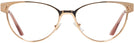 Cat Eye Rose Gold Versace 1277 Single Vision Full Frame View #2
