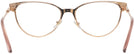 Cat Eye Rose Gold Versace 1277 Progressive No-Lines View #4