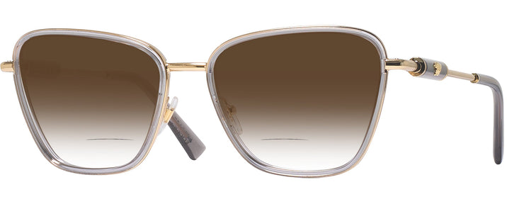 Butterfly Grey Transparent Versace 1292 w/ Gradient Bifocal Reading Sunglasses View #1