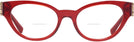 Cat Eye Transparent Red Versace 3282 Bifocal View #2