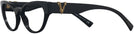 Cat Eye Black Versace 3282 Petite Computer Style Progressive View #3