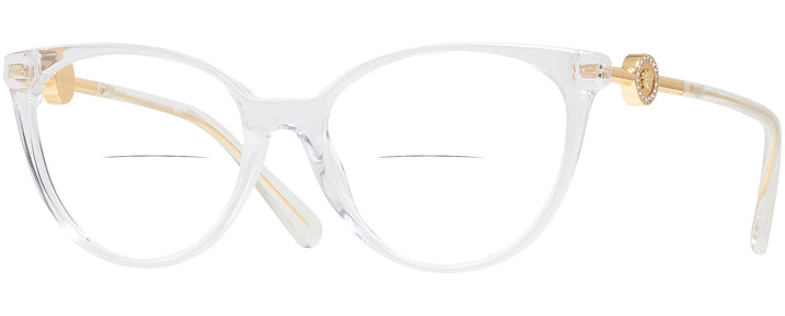 Cat Eye,Round Crystal Versace 3298B Bifocal View #1