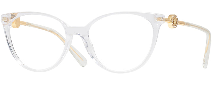 Cat Eye,Round Crystal Versace 3298B Single Vision Full Frame View #1