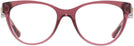 Cat Eye Transparent Red Versace 3304 Progressive No-Lines View #2