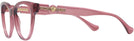 Cat Eye Transparent Red Versace 3304 Progressive No-Lines View #3