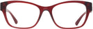 Square Transparent Red Versace 3306 Progressive No-Lines View #2