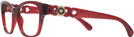 Square Transparent Red Versace 3306 Progressive No-Lines View #3