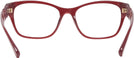 Square Transparent Red Versace 3306 Progressive No-Lines View #4