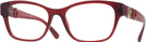 Square Transparent Red Versace 3306 Progressive No-Lines View #1