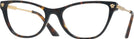 Cat Eye Havana Versace 3309 Single Vision Full Frame View #1