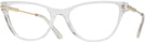 Cat Eye Crystal Versace 3309 Single Vision Full Frame View #1