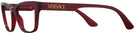 Cat Eye Transparent Red Versace 3316 Single Vision Full Frame View #3